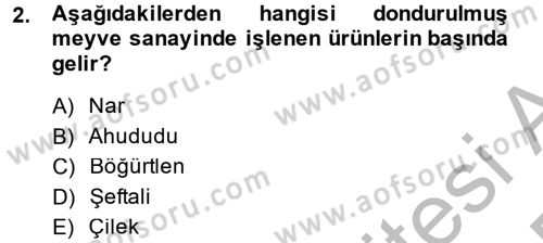 Bahçe Tarımı 1 Dersi 2014 - 2015 Yılı (Final) Dönem Sonu Sınav Soruları 2. Soru