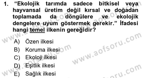 Bahçe Tarımı 1 Dersi 2015 - 2016 Yılı (Final) Dönem Sonu Sınav Soruları 1. Soru