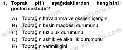 Bahçe Tarımı 1 Dersi 2016 - 2017 Yılı 3 Ders Sınav Soruları 1. Soru