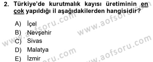 Bahçe Tarımı 1 Dersi 2017 - 2018 Yılı 3 Ders Sınav Soruları 2. Soru