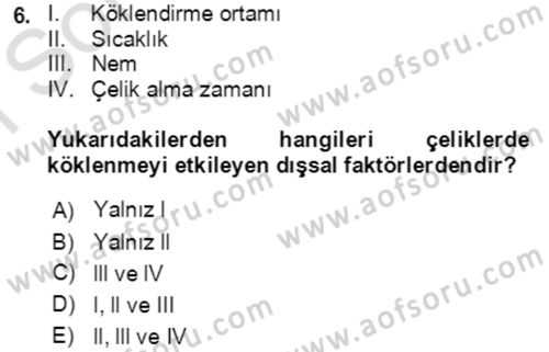 Bahçe Tarımı 1 Dersi 2021 - 2022 Yılı (Final) Dönem Sonu Sınav Soruları 6. Soru