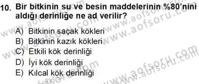 Ekoloji ve Çevre Bilgisi Dersi Ara Sınavı Deneme Sınav Soruları 10. Soru