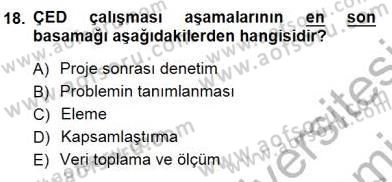 Ekoloji ve Çevre Bilgisi Dersi 2012 - 2013 Yılı (Final) Dönem Sonu Sınav Soruları 18. Soru