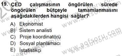 Ekoloji ve Çevre Bilgisi Dersi 2012 - 2013 Yılı (Final) Dönem Sonu Sınav Soruları 19. Soru