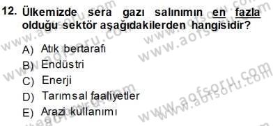 Ekoloji ve Çevre Bilgisi Dersi 2014 - 2015 Yılı (Final) Dönem Sonu Sınav Soruları 12. Soru