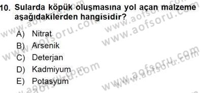 Ekoloji ve Çevre Bilgisi Dersi 2015 - 2016 Yılı (Final) Dönem Sonu Sınav Soruları 10. Soru