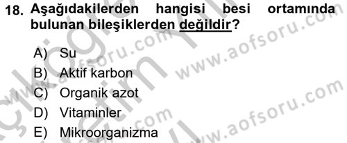Tarla Bitkileri 1 Dersi 2016 - 2017 Yılı 3 Ders Sınav Soruları 18. Soru