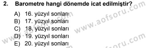 Tarımsal Meteoroloji Dersi 2012 - 2013 Yılı (Vize) Ara Sınav Soruları 2. Soru