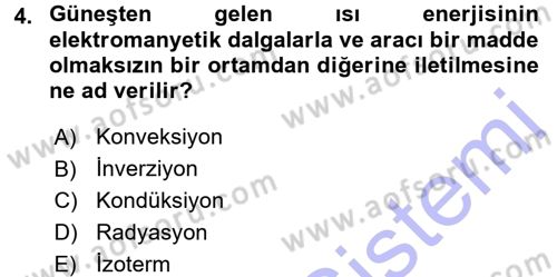 Tarımsal Meteoroloji Dersi 2015 - 2016 Yılı (Final) Dönem Sonu Sınav Soruları 4. Soru