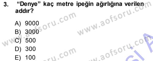 Hayvan Yetiştirme Dersi 2013 - 2014 Yılı (Final) Dönem Sonu Sınav Soruları 3. Soru