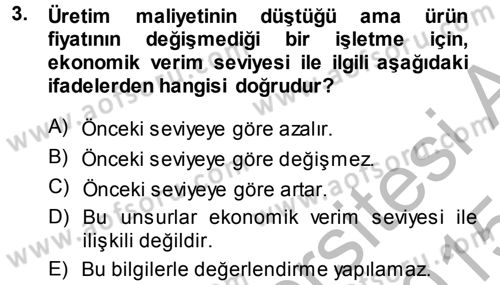 Hayvan Yetiştirme Dersi 2014 - 2015 Yılı (Final) Dönem Sonu Sınav Soruları 3. Soru