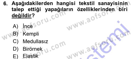 Hayvan Yetiştirme Dersi 2015 - 2016 Yılı (Final) Dönem Sonu Sınav Soruları 6. Soru