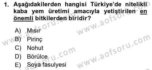 Hayvan Yetiştirme Dersi 2021 - 2022 Yılı Yaz Okulu Sınav Soruları 1. Soru