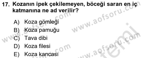 Hayvan Yetiştirme Dersi 2022 - 2023 Yılı (Final) Dönem Sonu Sınav Soruları 17. Soru