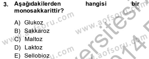 Hayvan Besleme Dersi 2013 - 2014 Yılı (Vize) Ara Sınav Soruları 3. Soru