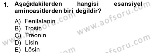 Hayvan Besleme Dersi 2014 - 2015 Yılı (Vize) Ara Sınav Soruları 1. Soru