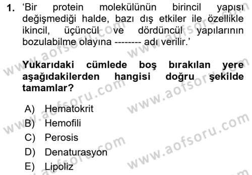 Hayvan Besleme Dersi 2023 - 2024 Yılı Yaz Okulu Sınav Soruları 1. Soru