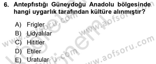 Bahçe Tarımı 2 Dersi 2017 - 2018 Yılı (Vize) Ara Sınav Soruları 6. Soru