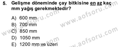 Gıda Bilimi ve Teknolojisi Dersi 2013 - 2014 Yılı (Final) Dönem Sonu Sınav Soruları 5. Soru