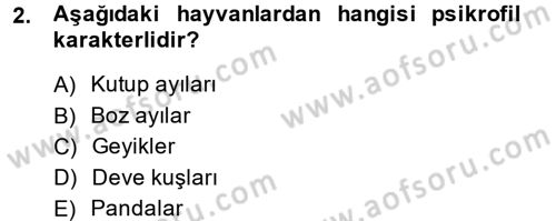 Gıda Bilimi ve Teknolojisi Dersi 2014 - 2015 Yılı (Final) Dönem Sonu Sınav Soruları 2. Soru