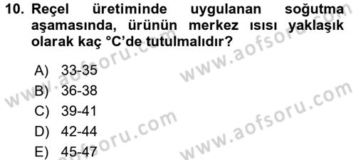 Gıda Bilimi ve Teknolojisi Dersi 2015 - 2016 Yılı (Final) Dönem Sonu Sınav Soruları 10. Soru