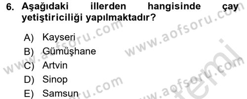 Gıda Bilimi ve Teknolojisi Dersi 2015 - 2016 Yılı (Final) Dönem Sonu Sınav Soruları 6. Soru