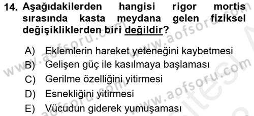 Gıda Bilimi ve Teknolojisi Dersi 2017 - 2018 Yılı (Final) Dönem Sonu Sınav Soruları 14. Soru