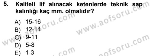 Tarla Bitkileri 2 Dersi 2012 - 2013 Yılı (Vize) Ara Sınav Soruları 5. Soru