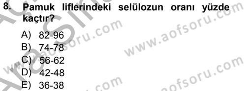 Tarla Bitkileri 2 Dersi 2012 - 2013 Yılı (Vize) Ara Sınav Soruları 8. Soru