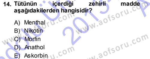 Tarla Bitkileri 2 Dersi 2013 - 2014 Yılı (Vize) Ara Sınav Soruları 14. Soru