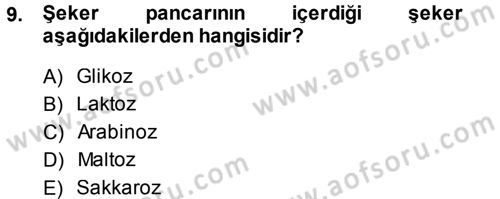 Tarla Bitkileri 2 Dersi 2013 - 2014 Yılı (Vize) Ara Sınav Soruları 9. Soru