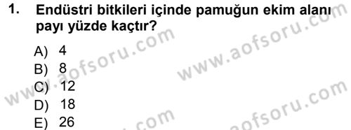 Tarla Bitkileri 2 Dersi 2013 - 2014 Yılı Tek Ders Sınav Soruları 1. Soru