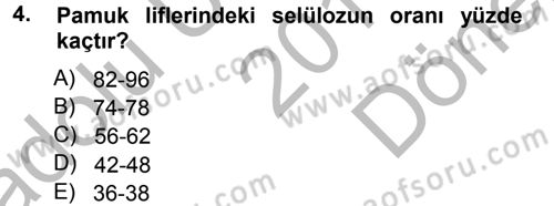 Tarla Bitkileri 2 Dersi 2014 - 2015 Yılı (Final) Dönem Sonu Sınav Soruları 4. Soru