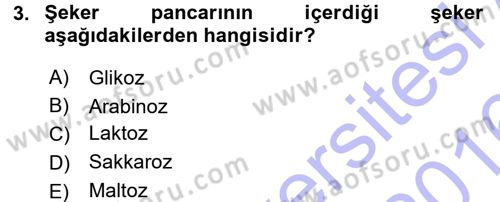 Tarla Bitkileri 2 Dersi 2015 - 2016 Yılı (Final) Dönem Sonu Sınav Soruları 3. Soru
