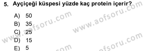 Tarla Bitkileri 2 Dersi 2015 - 2016 Yılı (Final) Dönem Sonu Sınav Soruları 5. Soru