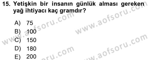 Tarla Bitkileri 2 Dersi 2016 - 2017 Yılı (Vize) Ara Sınav Soruları 15. Soru