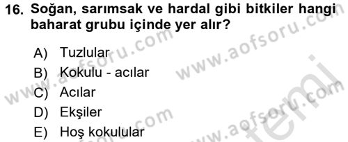 Tarla Bitkileri 2 Dersi 2016 - 2017 Yılı (Vize) Ara Sınav Soruları 16. Soru