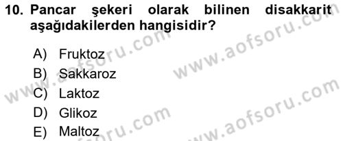 Tarla Bitkileri 2 Dersi 2017 - 2018 Yılı (Vize) Ara Sınav Soruları 10. Soru