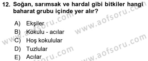 Tarla Bitkileri 2 Dersi 2017 - 2018 Yılı (Vize) Ara Sınav Soruları 12. Soru