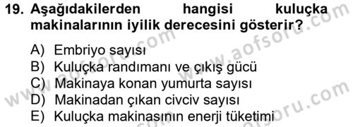 Tarım Alet ve Makinaları Dersi 2012 - 2013 Yılı (Final) Dönem Sonu Sınav Soruları 19. Soru