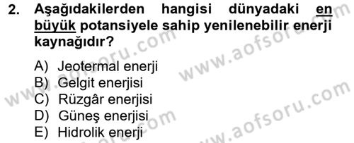 Tarım Alet ve Makinaları Dersi 2012 - 2013 Yılı (Final) Dönem Sonu Sınav Soruları 2. Soru