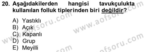 Tarım Alet ve Makinaları Dersi 2012 - 2013 Yılı (Final) Dönem Sonu Sınav Soruları 20. Soru