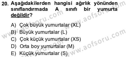 Tarım Alet ve Makinaları Dersi 2013 - 2014 Yılı (Final) Dönem Sonu Sınav Soruları 20. Soru