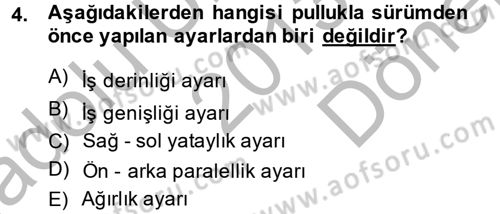 Tarım Alet ve Makinaları Dersi 2013 - 2014 Yılı (Final) Dönem Sonu Sınav Soruları 4. Soru