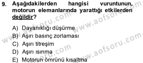 Tarım Alet ve Makinaları Dersi 2014 - 2015 Yılı (Vize) Ara Sınav Soruları 9. Soru