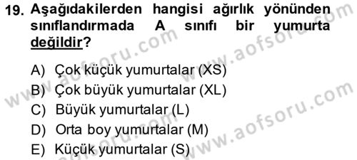 Tarım Alet ve Makinaları Dersi 2014 - 2015 Yılı (Final) Dönem Sonu Sınav Soruları 19. Soru