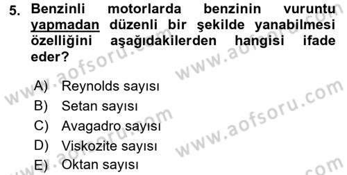 Tarım Alet ve Makinaları Dersi 2015 - 2016 Yılı (Vize) Ara Sınav Soruları 5. Soru
