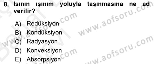 Tarım Alet ve Makinaları Dersi 2015 - 2016 Yılı (Vize) Ara Sınav Soruları 8. Soru
