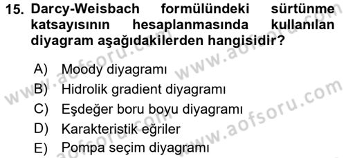 Tarım Alet ve Makinaları Dersi 2016 - 2017 Yılı (Final) Dönem Sonu Sınav Soruları 15. Soru