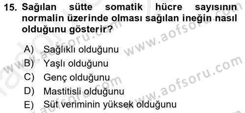 Tarım Alet ve Makinaları Dersi 2017 - 2018 Yılı 3 Ders Sınav Soruları 15. Soru